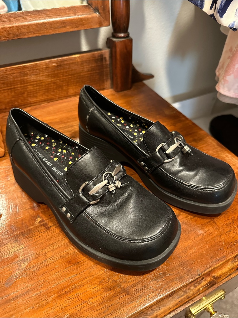 Black Slip-On Loafers - Mary Jane